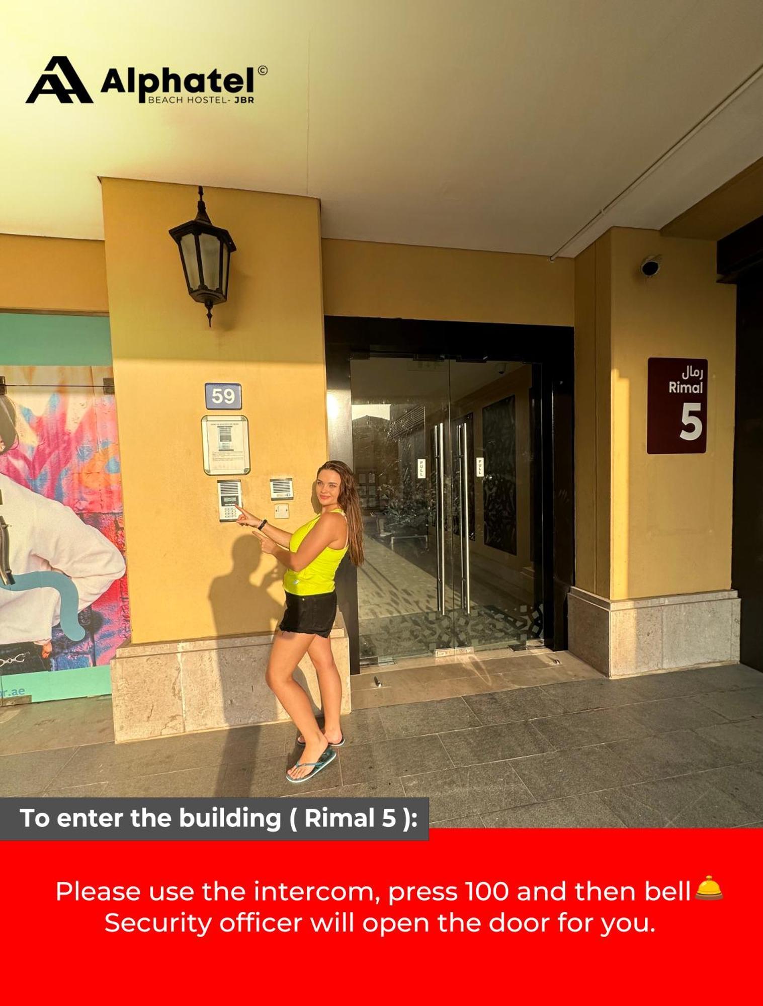 Alphatel Beach Hostel Jbr Dubaj Kültér fotó